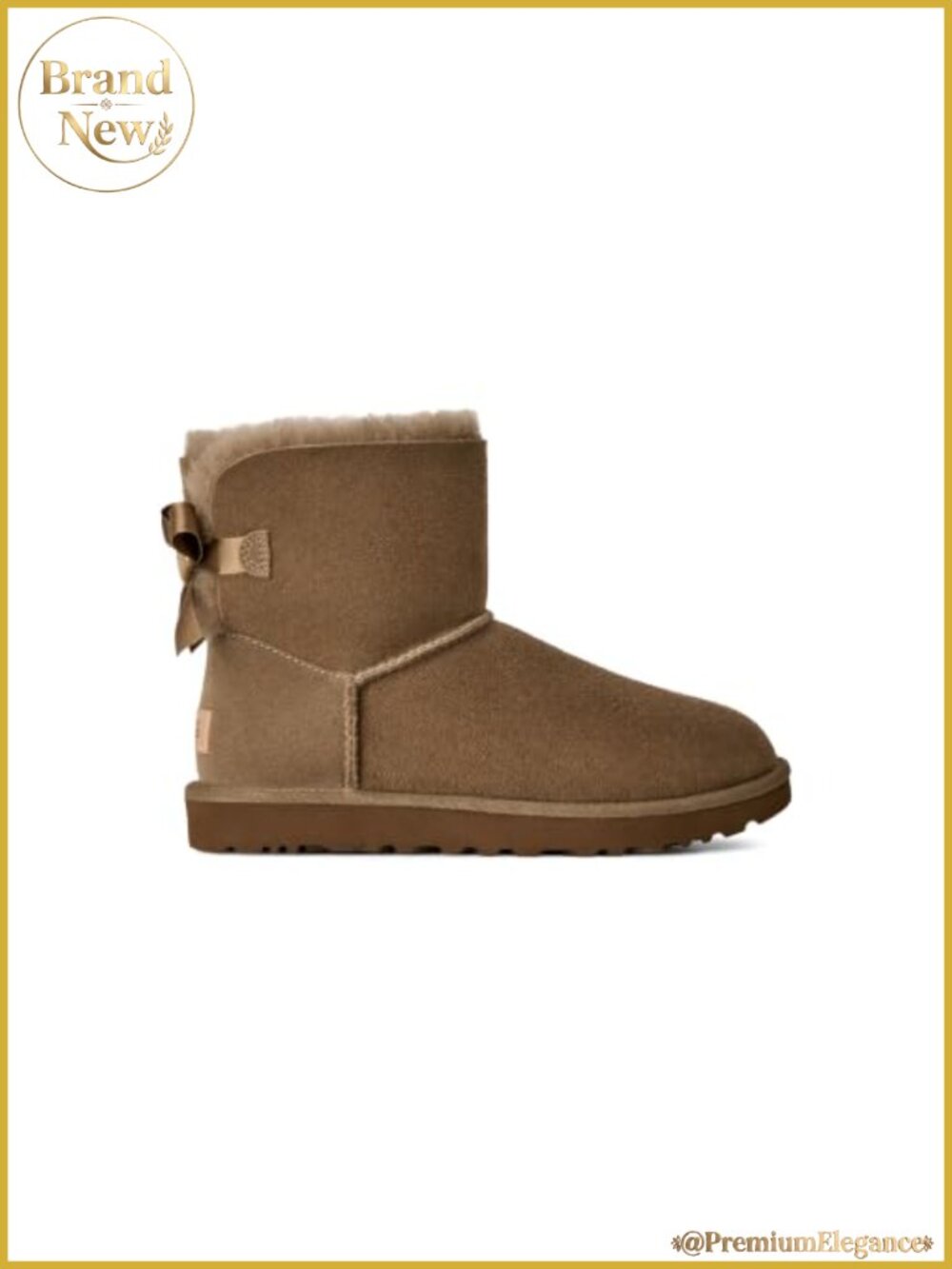 UGG Mini Bailey Bow II Sheepskin Ankle Boots Suede Winter Booties